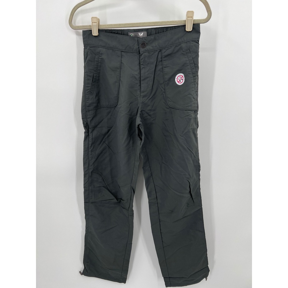 White Sierra Bug Free Base Camp Pants Hiking Small Caviar Gray Insect Shield NWT